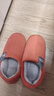 回力纯色全包棉鞋情侣室内外防滑保暖棉拖鞋HLX0233红色36-37码 实拍图