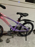 凤凰山地自行车男女变速山地车碟刹青少年儿童自行车学生单车 星际 粉紫【单速+辐条轮】 20寸【适合125-160cm】 实拍图