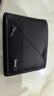 布简单新款男士钱包短款多卡位时尚休闲钱夹男青年薄三折横款软皮夹 黑色 实拍图