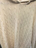 优衣库女装可机洗纽花针织连帽套头衫/25秋冬新款478871 01 乳白色 M /160/84 实拍图