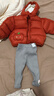 巴拉巴拉童装儿童羽绒服宝宝男女童2025冬装新款婴儿外套保暖上衣泡芙羽绒 红色小南瓜61003-白鸭绒 80 （充绒量64g 适合9-12个月） 实拍图