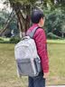 LUCKY LION男士双肩包背包大容量商务旅行出差电脑包初高中学生书包墨蓝隐灰 实拍图