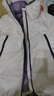 千仞岗冬季羽绒服亮面面包服撞色短款立领时尚潮流百搭休闲保暖防寒服女 魔幻白 S (160) 实拍图