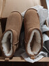 热风（Hotwind）加绒加厚雪地靴女冬季女鞋舒适保暖棉鞋时尚休闲靴 棕色W4801 37 实拍图
