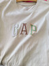 GAP女装2025夏季新款纯棉彩色胶印logo短袖T恤常规休闲上衣765994 灰白色 XL (175/92A) 亚洲尺码 实拍图