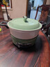 摩飞电器（Morphyrichards） 多功能锅电火锅家用分体式鸳鸯火锅电炒锅烧烤肉蒸煮炒煎电煮锅MR9087 3L 清新绿【标配+鸳鸯锅】 实拍图