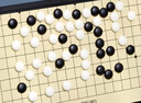 得力（deli）磁石围棋五子棋便携式折叠棋盘学生教学入门棋子互动休闲聚会游戏 【15路】141颗 直径12.5mm 实拍图