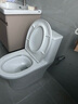 箭牌（ARROW）卫浴大冲力喷射虹吸式防臭节水马桶家用缓降盖板连体抽水坐便器 【T32 】双漩劲冲12609 400mm 实拍图