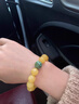 炫夏附证书天然原矿蜜蜡单珠子散珠圆珠琥珀鸡油黄白花蜜手串金刚配珠 蜜蜡珠子单颗约10mm（附证书） 实拍图