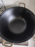 王源吉铁锅炒锅双耳苏锅王老式家用圆底无涂层手工龟纹大肚不粘炒锅40cm 实拍图