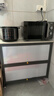 四季沐歌厨房置物架橱柜餐边收纳柜碗柜微波炉烤箱落地置物储物柜用具大全 加厚岩板【灰3层80*40*80】 实拍图