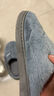 品赫（PIN HE）棉拖男鞋秋冬季家居棉拖鞋女情侣保暖厚底防滑室内地板女拖 兔毛灰色 280mm 适合41-42的脚 实拍图