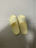 洁丽雅拖鞋女夏季室内家居家用浴室洗澡防滑防臭EVA情侣静音凉拖鞋男夏 黄色【热卖款】 38-39 （适合37-38码） 实拍图