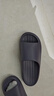 京东京造【泡泡云】踩屎感厚底轻盈防滑外穿拖鞋新款拖鞋男士 灰色44-45 实拍图