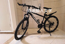 凤凰铝合金山地自行车成年人男士女士油刹可锁双减震山地车自行车学生 耀夜黑/全轴承/辐条轮 26英寸（适合身高160-180） 24速凤凰定位变速【碳钢车架】 实拍图