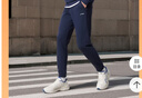 李宁运动裤男子秋冬季休闲裤拉链加绒保暖卫裤直筒运动长裤AKLUA75 实拍图