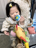 COOKSS抽抽乐婴儿玩具0-1岁抬头训练婴儿车婴儿床挂件小鸡拉拉乐 实拍图