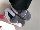 洁丽雅男士包跟棉拖鞋男秋冬季室内居家保暖家居加厚全包毛毛棉鞋女冬天 灰色【收藏加购优先发货】 42-43 (适合41-42码) 实拍图