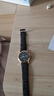 【网红爆款】商务腕表石英运动表休闲皮带男女手表 黑色 实拍图