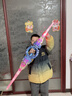 菲贝（feibei）火旋双刃光剑可伸缩儿童发光玩具男孩星球大战激光剑生日礼物3-6 实拍图