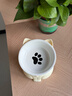 甜浪海猫碗陶瓷猫粮碗狗碗猫食盆猫咪喝水碗高脚斜口防打翻护颈喂食碗 实拍图