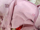 迷你巴拉巴拉婴儿连体衣棉服外出幼儿衣服保暖双面绒两面穿外套2025冬新款 紫色调00377 90cm 实拍图