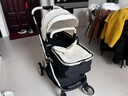 可美嘉婴儿推车可坐可躺轻便折叠新生儿双向婴儿车高景观宝宝手推车 极光白Pro+(全罩遮阳+轻便护脊) 实拍图