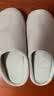 沐候日式静音无声拖鞋男女厚底居家用室内木地板秋冬季软底防滑办公室 咖啡条纹（静音无声） 39-40 实拍图