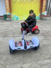 柏思图（besintu）电动儿童智能平衡车3-6-12岁体感10岁到15岁以上座椅成年人站座两轮自动手扶双轮新款平行车 CZ时尚白54V【三控/炫光轮/音乐APP】 实拍图