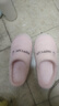 小熊小兔新款秋冬季情侣保暖学生男拖鞋女厚底防滑外穿居家棉拖鞋 小熊小兔棉拖-粉色 38-39 适合37-38 实拍图