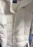 FILA 斐护科技|斐乐女装长款羽绒服冬季休闲简约连帽保暖羽绒外套 云菇白-WT 175/92A/XL 实拍图