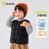 嘟嘟家儿童背心加厚秋冬过年红色男童马甲冬季保暖童装女童棉服马夹上衣 黑色 部分尺码预售 120 实拍图