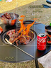 原始人围炉煮茶烧烤炉家用室内烤火炉套装户外烧烤桌取暖盆木炭烧烤架 特大号【全套煎烤套餐+收纳包】 实拍图