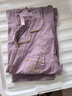 芬腾春秋款棉质开衫女长袖家居服新疆棉套装 紫兰3XL 实拍图