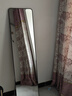 初学者 穿衣镜 全身落地镜试衣镜家用防爆壁挂衣帽间铝合金网红大镜子 经典黑150*40【壁挂+落地】 实拍图