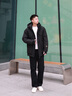 雪中飞（SNOWFLYING）冬季新款黑曜石羽绒服时尚潮流连帽户外工装男女同款羽绒外套情侣 黑色 【送运费险】 2XL 适合150-170斤【充绒量251g】 实拍图