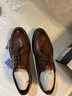 百丽通勤商务皮鞋男秋冬新商场款牛皮正装鞋婚鞋CF01DCM9预售 绅士棕 41 (255mm) 实拍图