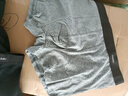 莫代尔4条男士内裤男平角特大码胖子肥佬220斤加肥加大宽松四角裤 纯棉款（黑+宝蓝+深灰+浅灰） 4条 6XL （建议体重240-280斤） 实拍图