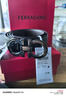 菲拉格慕（Ferragamo）腰带男士商务双面板扣皮带牛皮 3.5CM宽 七夕节礼物 送男友礼盒装 黑棕荔枝纹/枪色扣679710-689134 实拍图