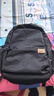 Lee书包女高中生双肩包男初中大容量旅游背包大学生电脑包 黑色 实拍图