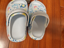 巴布豆儿童拖鞋男童女童洞洞鞋沙滩鞋宝宝凉鞋幼儿凉拖夏季 浅兰新160码 实拍图