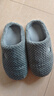 京东京造【厚底防滑】棉拖鞋男士冬季室内居家毛拖保暖半包深灰色42-43 实拍图