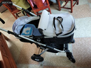 ANGI BABY婴儿推车可坐可躺婴儿车轻便折叠新生儿减震高景观双向儿童手推车 顶配月光银【一键收车+PU橡胶轮] 实拍图