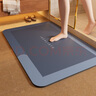 科技绒地垫浴室防滑吸水厕所超强门口洗手间地毯速干家用脚垫子 极简-方-雅黑 60*90cm【升级加厚约3mm秒吸速干 实拍图