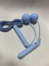 无绳跳绳可计数中考计数跳绳标准竞速无声跳绳减肥比赛考试用 蓝色 暴汗燃脂两用款【大球+长绳】 实拍图