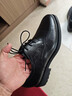 沙驰（SATCHI）男鞋 男士皮鞋正装皮鞋商务皮鞋男德比鞋  40782038Z 黑色 38 实拍图