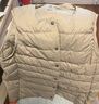 MUJI女式 轻量羽绒便携式 背心  浅米色 XL  实拍图