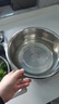 不锈钢洗菜盆沥水篮淘米筛 30cm实盆+漏盆 实拍图