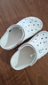 卡骆驰（CROCS）洞洞鞋贝雅男鞋女鞋轻便耐磨一脚蹬拖鞋休闲鞋|10126 白-100 37 /38(230mm) 实拍图