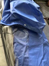 雨航（YUHANG）电动车雨衣雨披单人连体电瓶摩托车骑行一体式加大加厚雨衣 藏青 实拍图